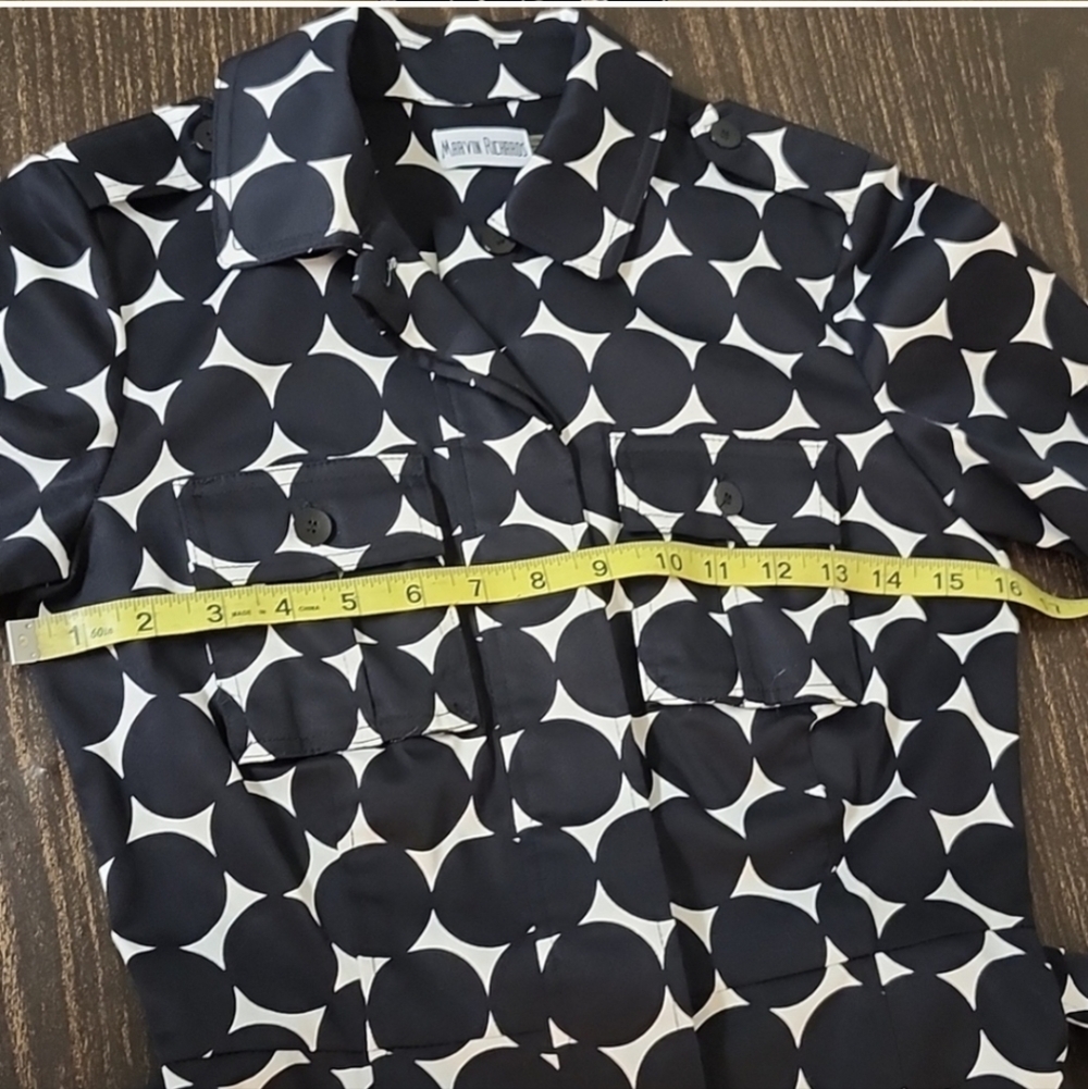 Marvin Richards Shirt Dress Size 2 elegant stretchy - Picture 6 of 8